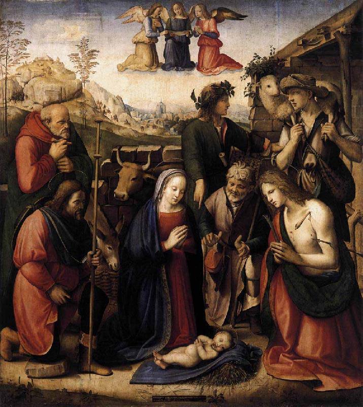 Ridolfo Ghirlandaio The Adoration of the Shepherds oil painting image